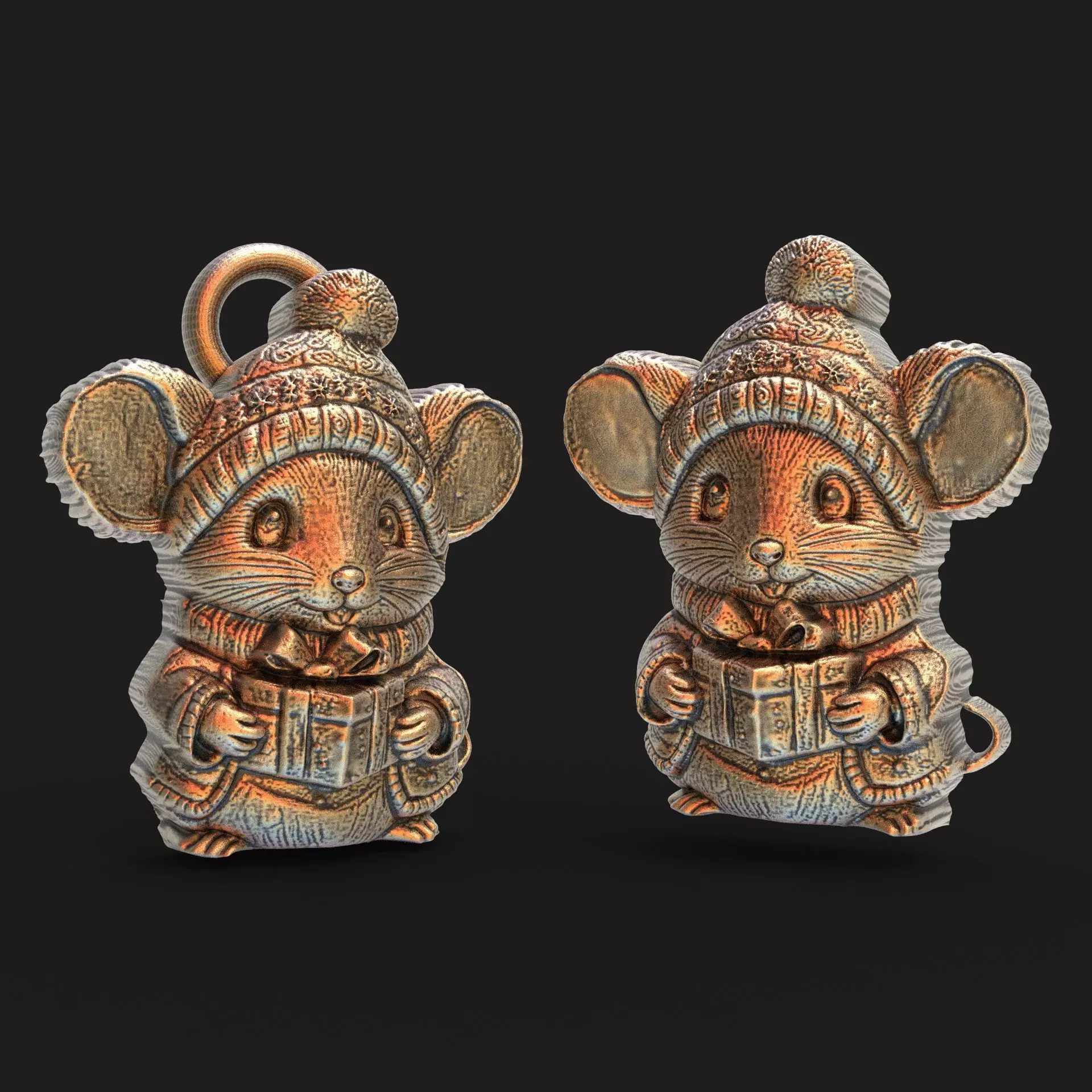 mouse christmas decor 3D print model_0