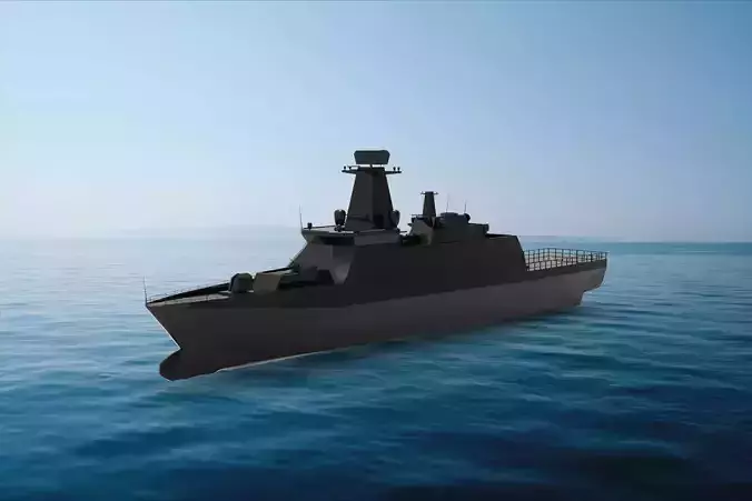 Gawron-class corvette 3D model