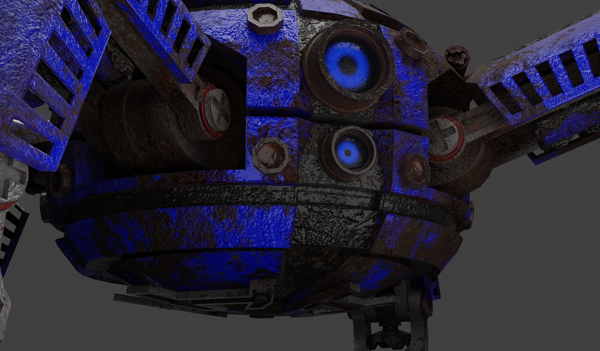 Space Explorer robot Sci Fi game-ready model Low-poly 3D model_4