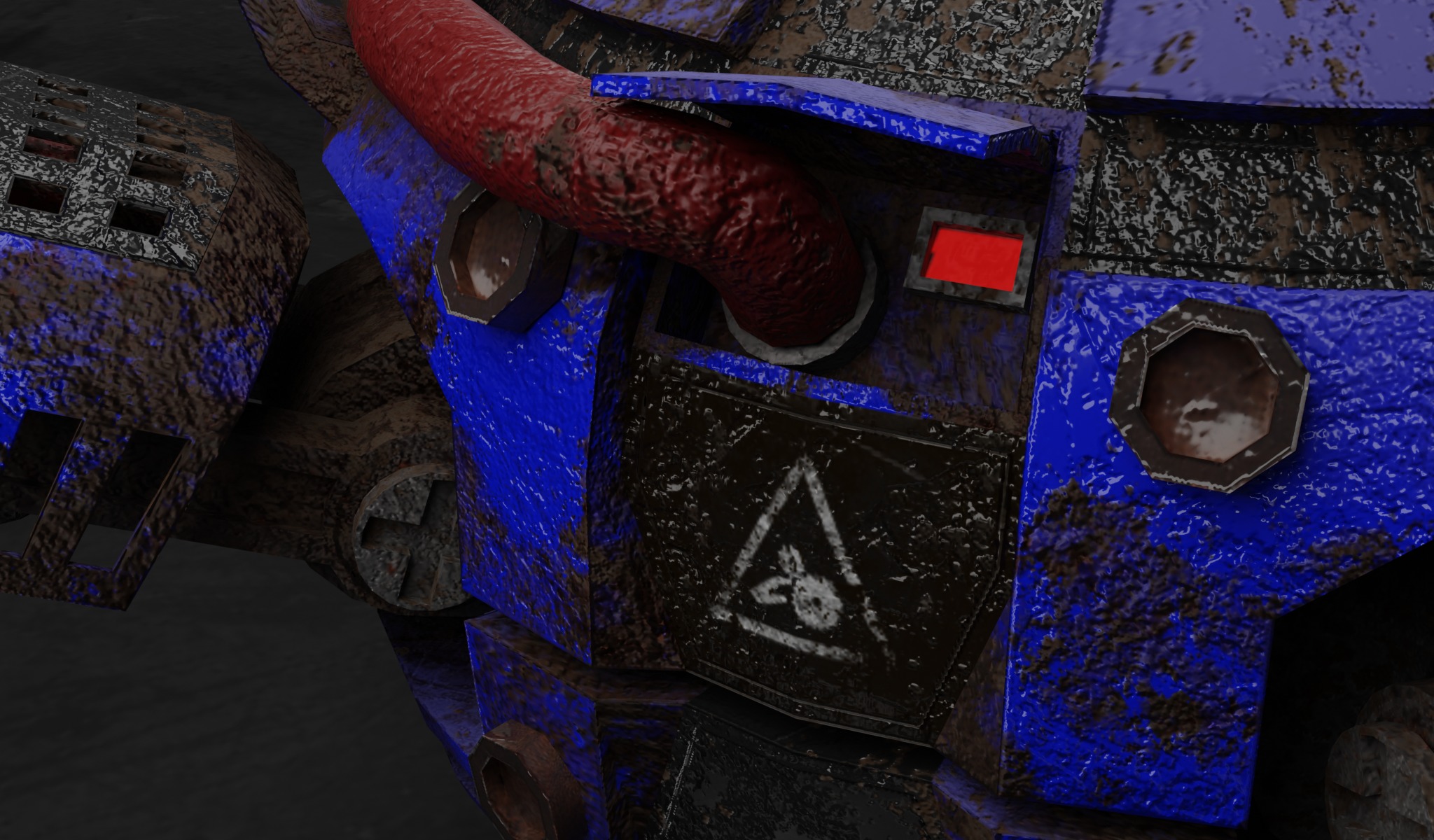 Space Explorer robot Sci Fi game-ready model Low-poly 3D model_3