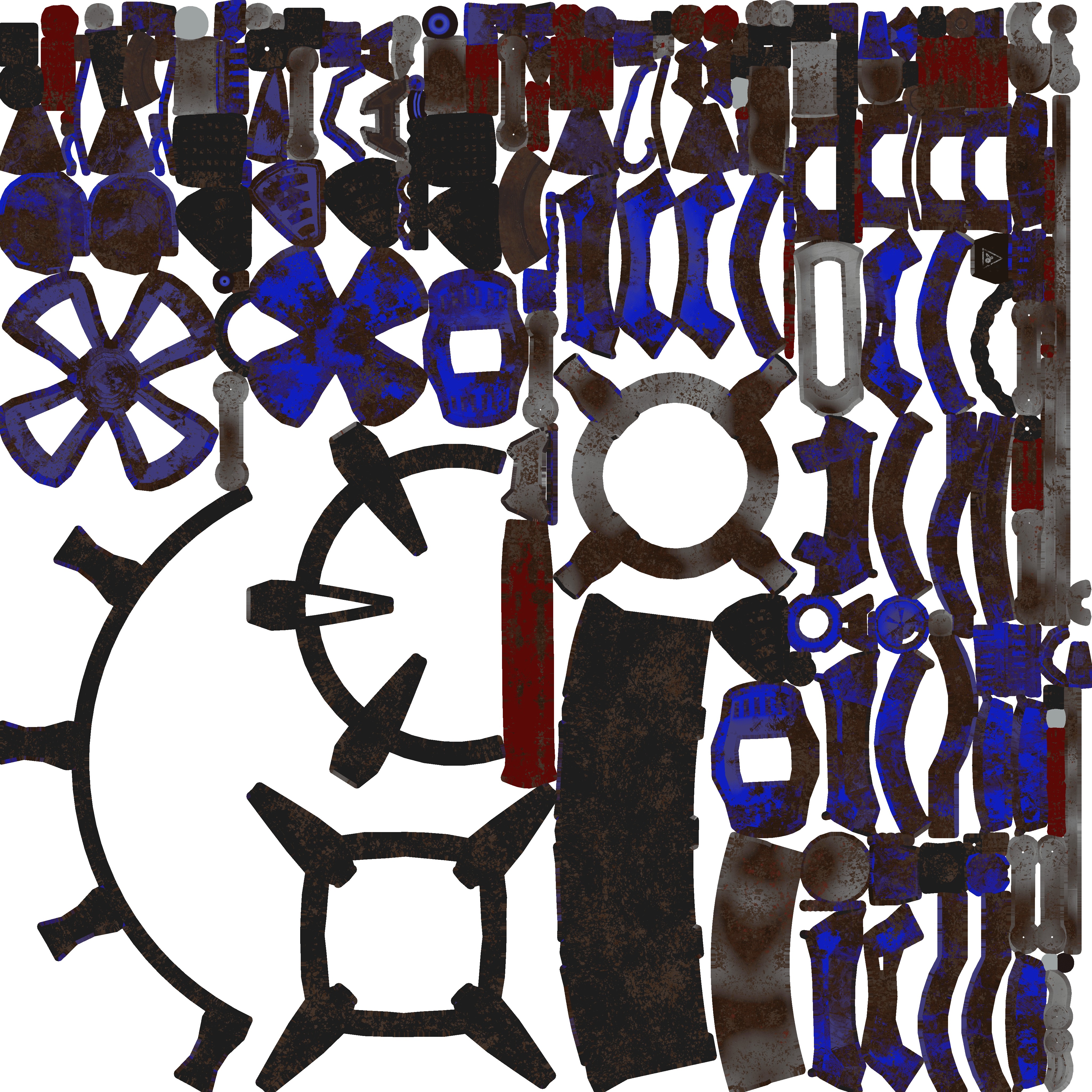 Space Explorer robot Sci Fi game-ready model Low-poly 3D model_12