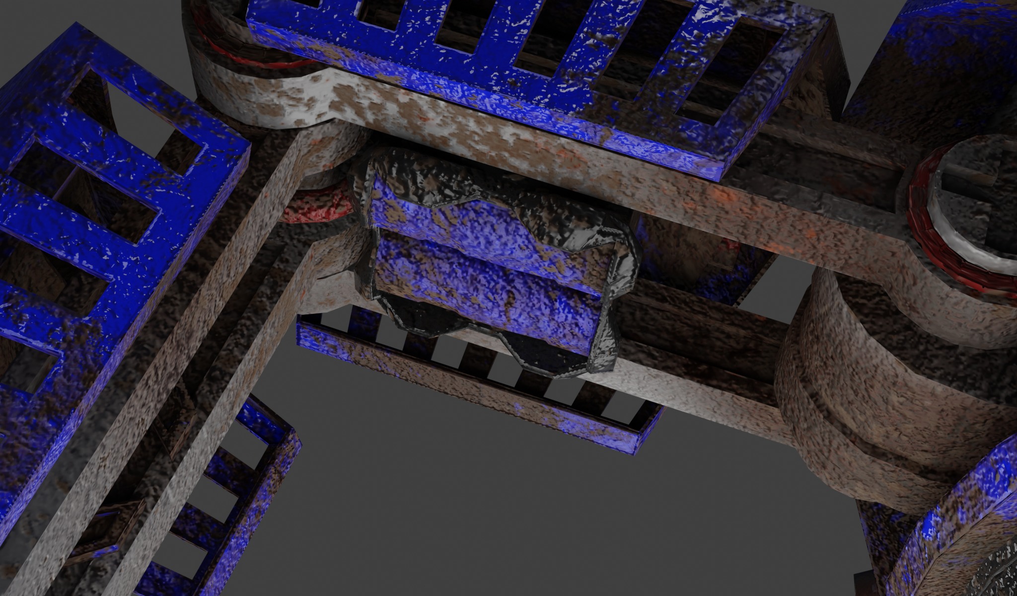 Space Explorer robot Sci Fi game-ready model Low-poly 3D model_6