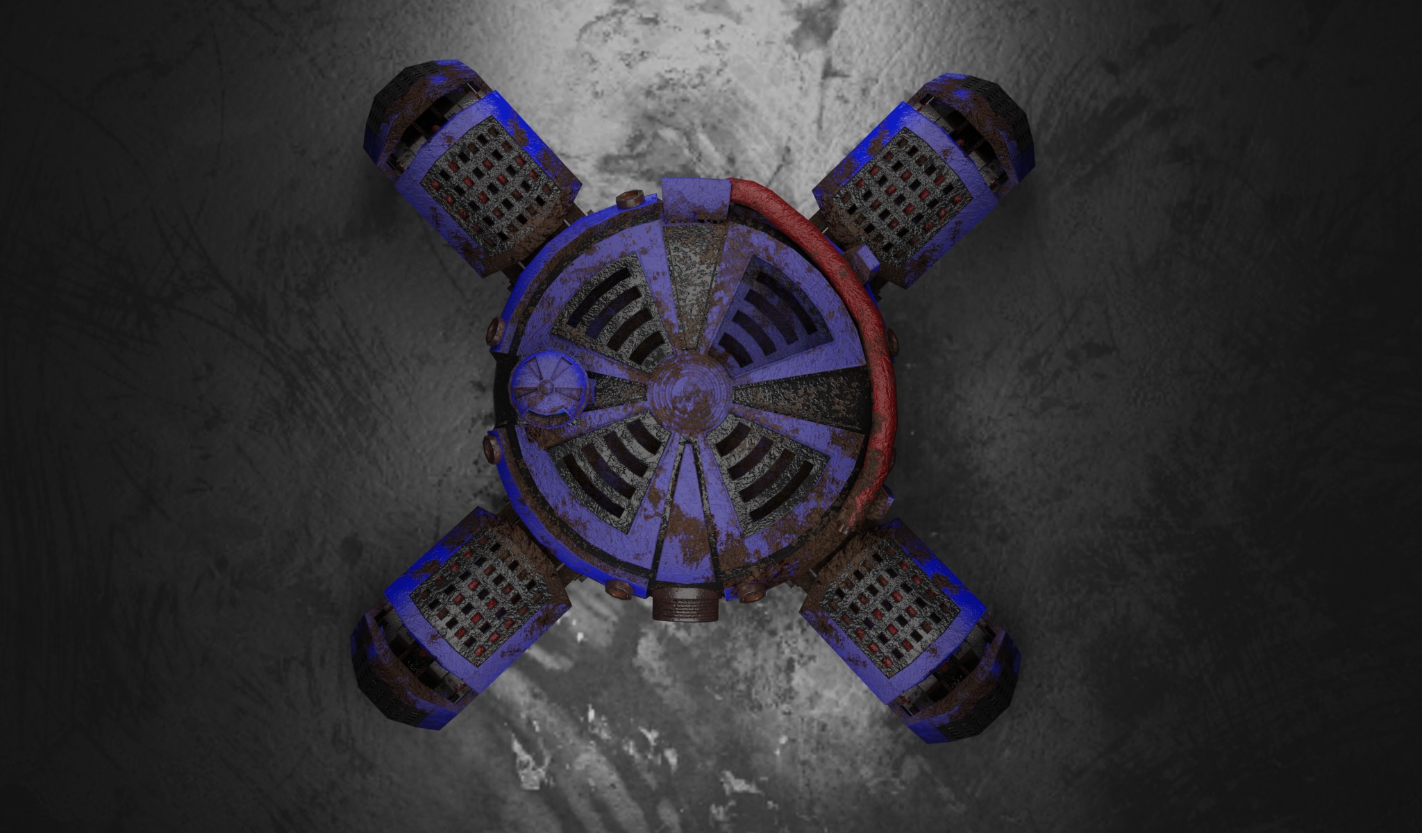 Space Explorer robot Sci Fi game-ready model Low-poly 3D model_7