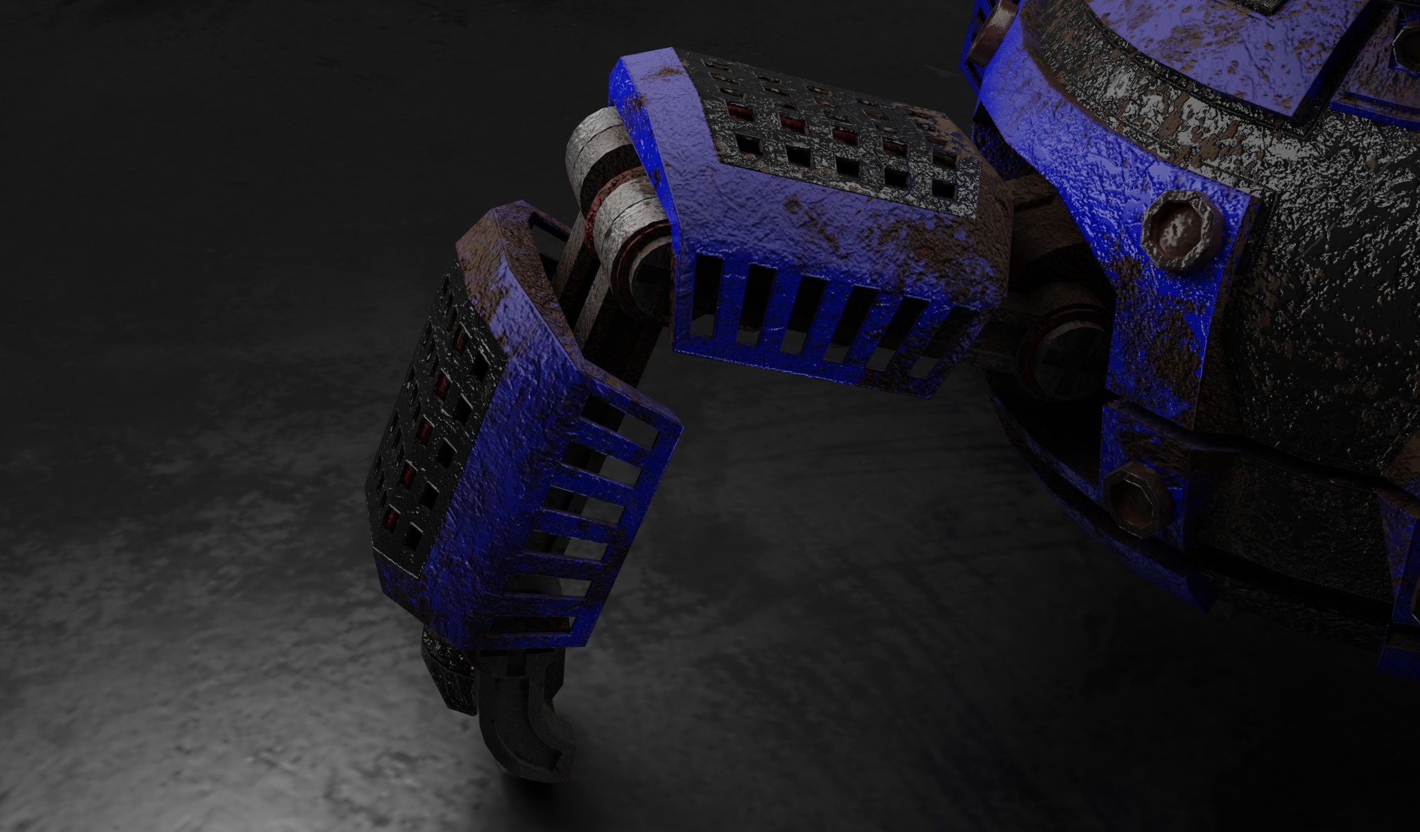 Space Explorer robot Sci Fi game-ready model Low-poly 3D model_5