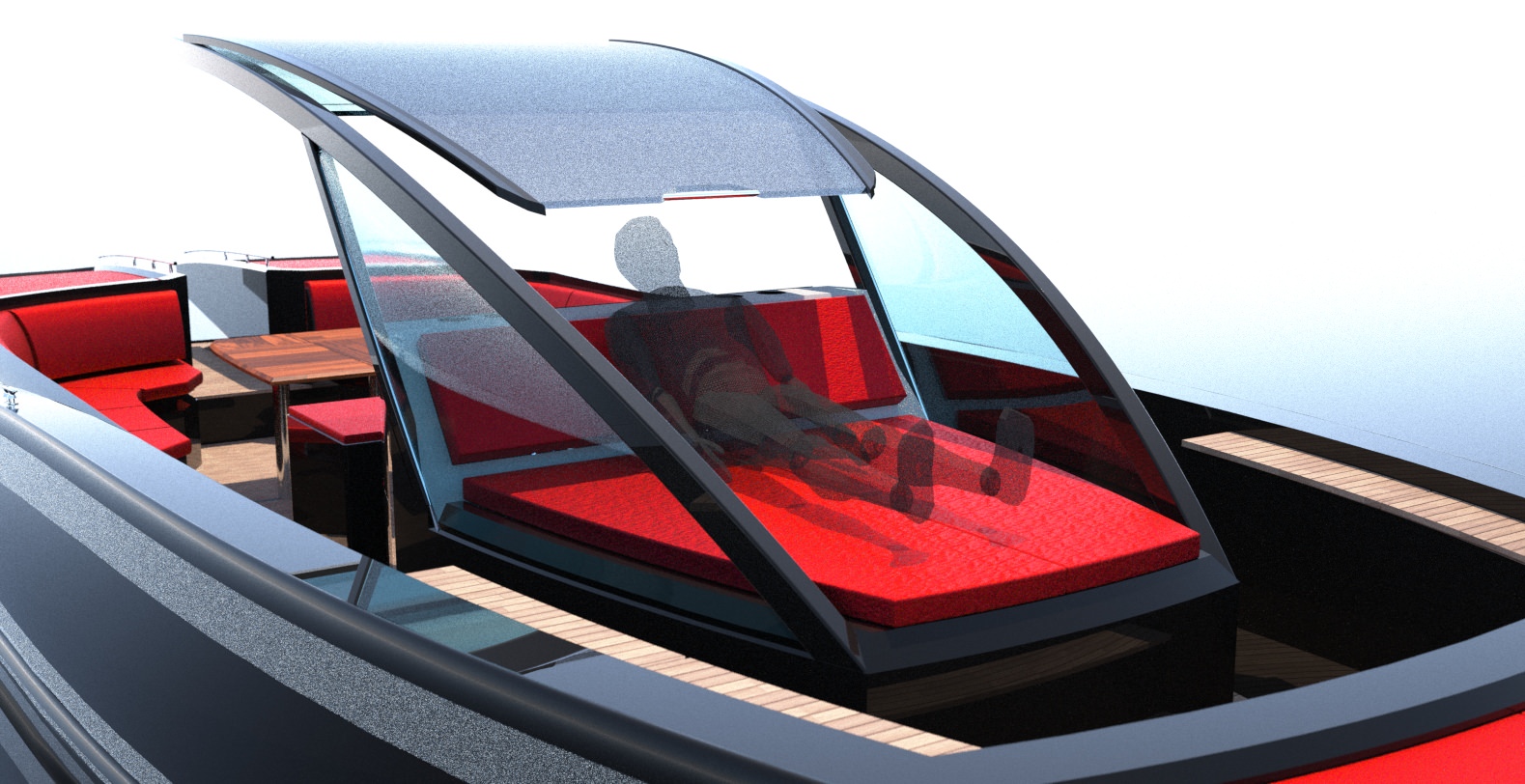 Designed 35 Foot Open Boat 3D model_3