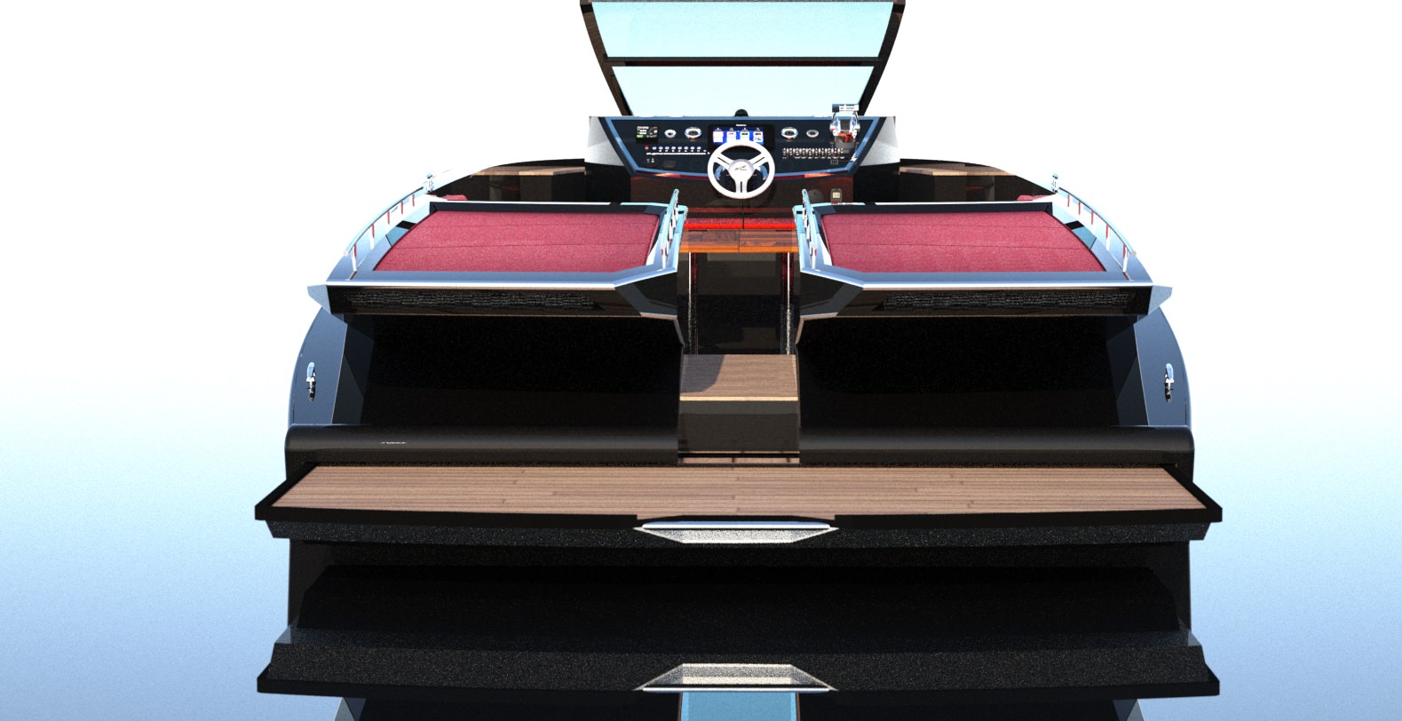 Designed 35 Foot Open Boat 3D model_7