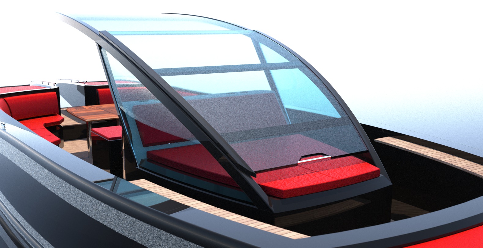 Designed 35 Foot Open Boat 3D model_4