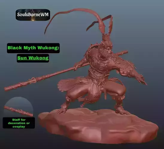 Black Myth Wukong cloud Bonus Wukong Staff and Mug