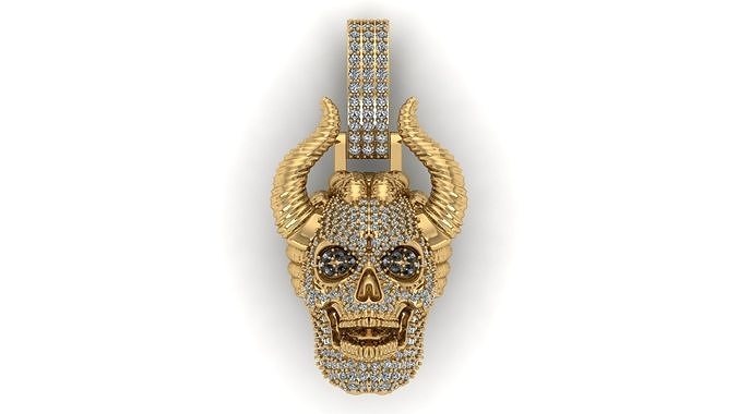 skull pendant 3D print model