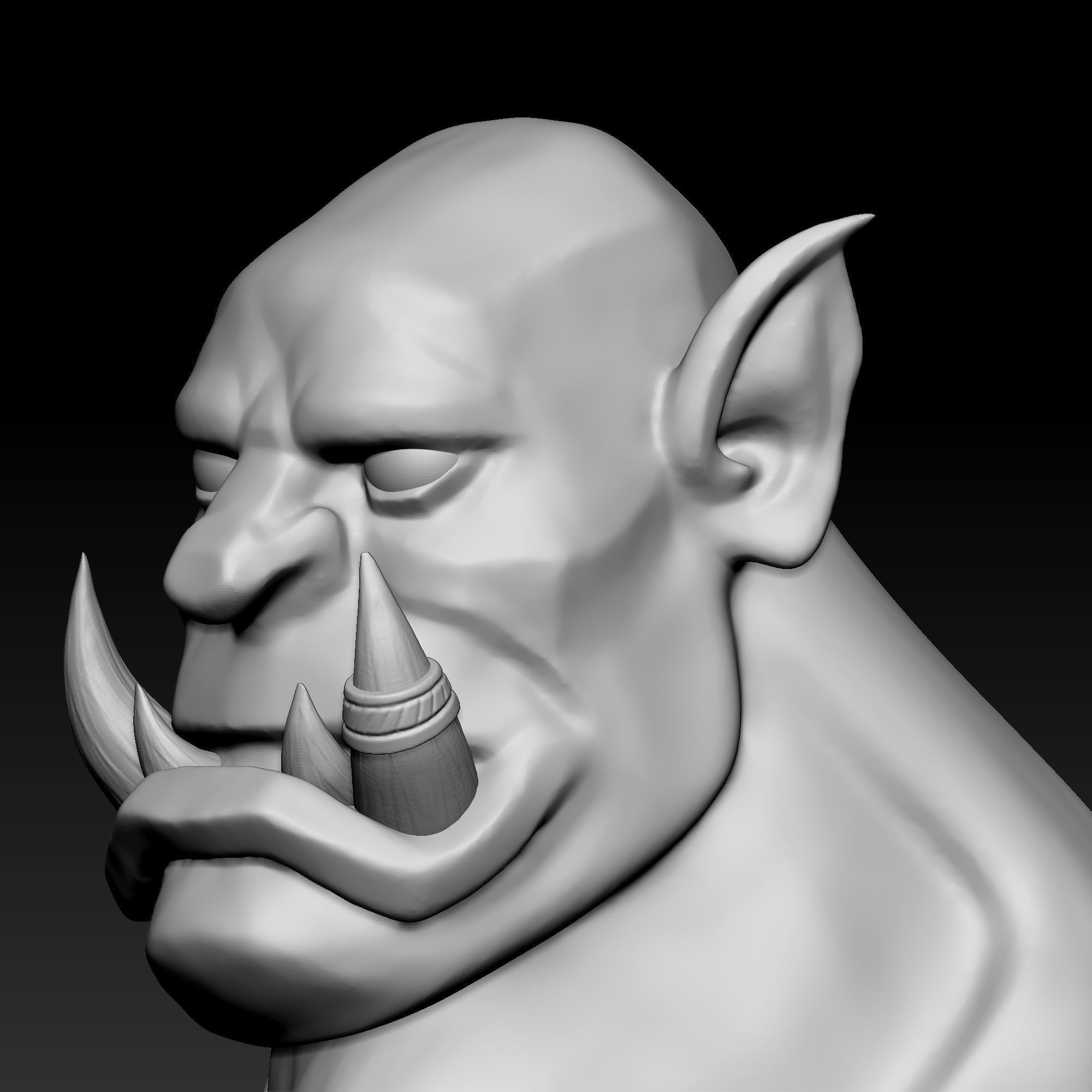 Head 030 3D print model_6