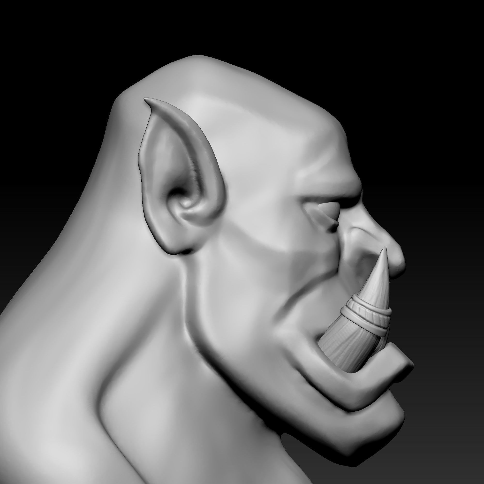 Head 030 3D print model_3