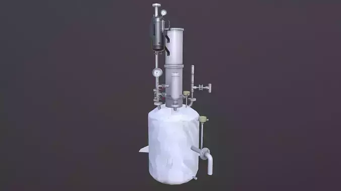 Vessel Tank Low-poly 3D model