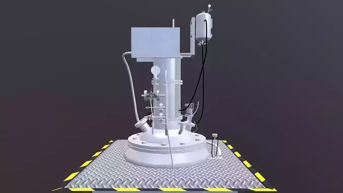 Vessel Tank Low-poly 3D model
