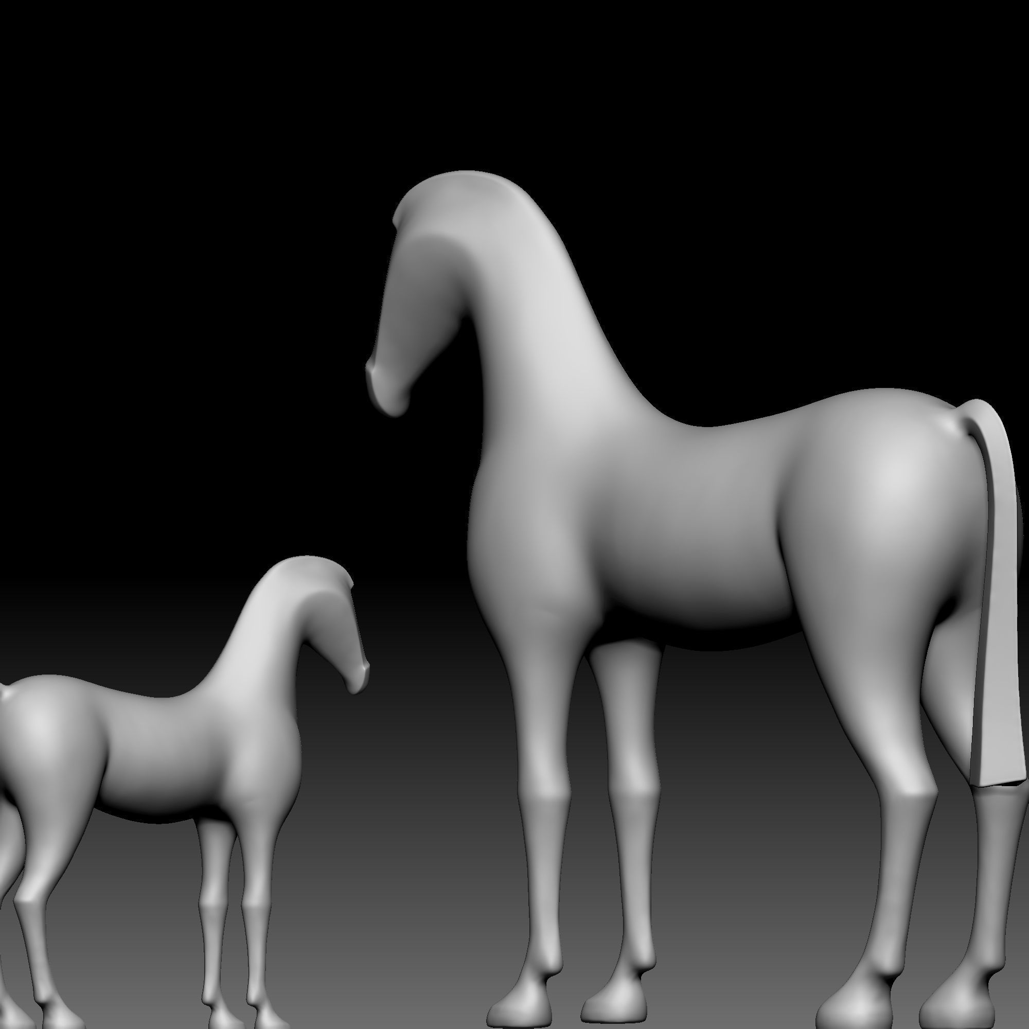 Horse 010 3D print model_3