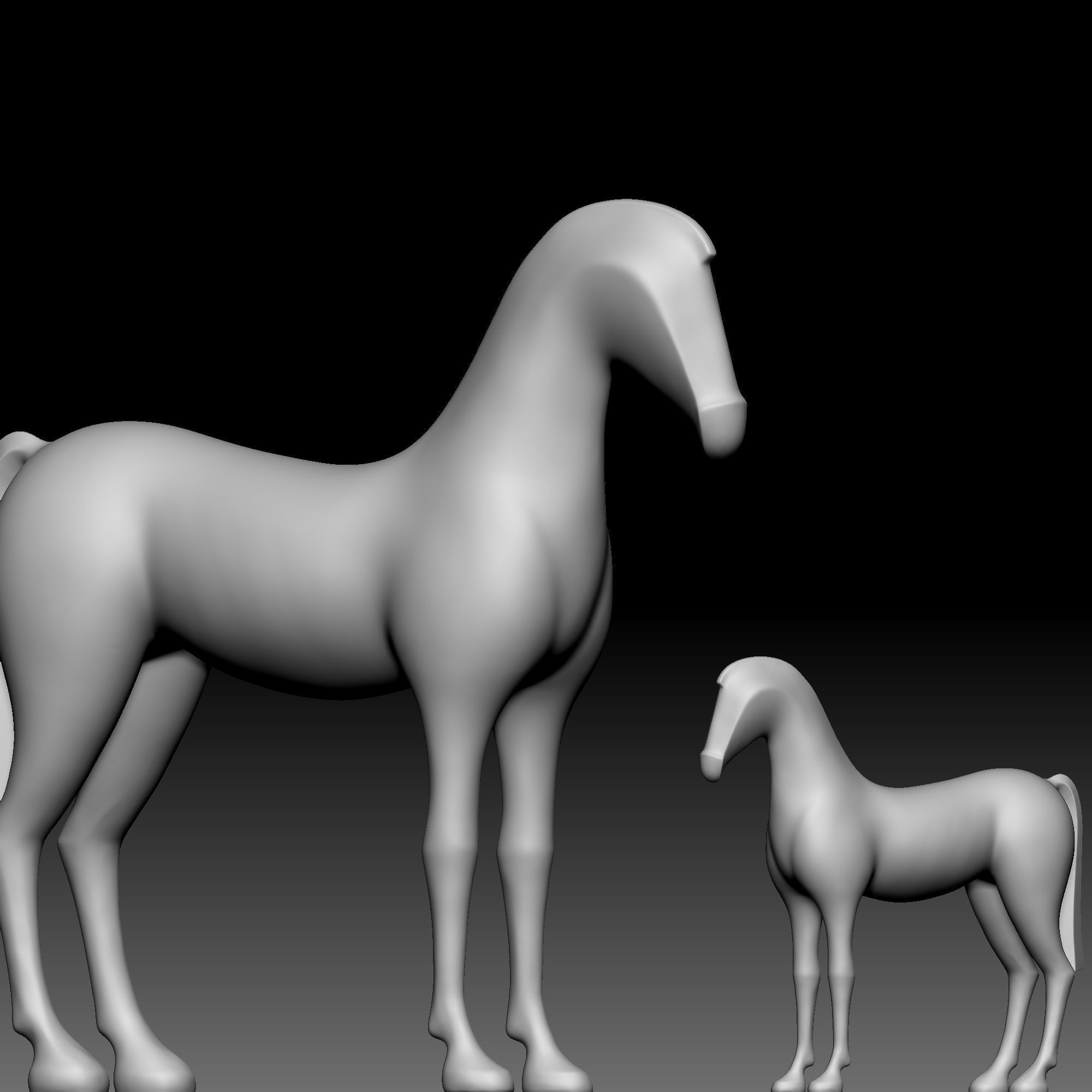 Horse 010 3D print model_4