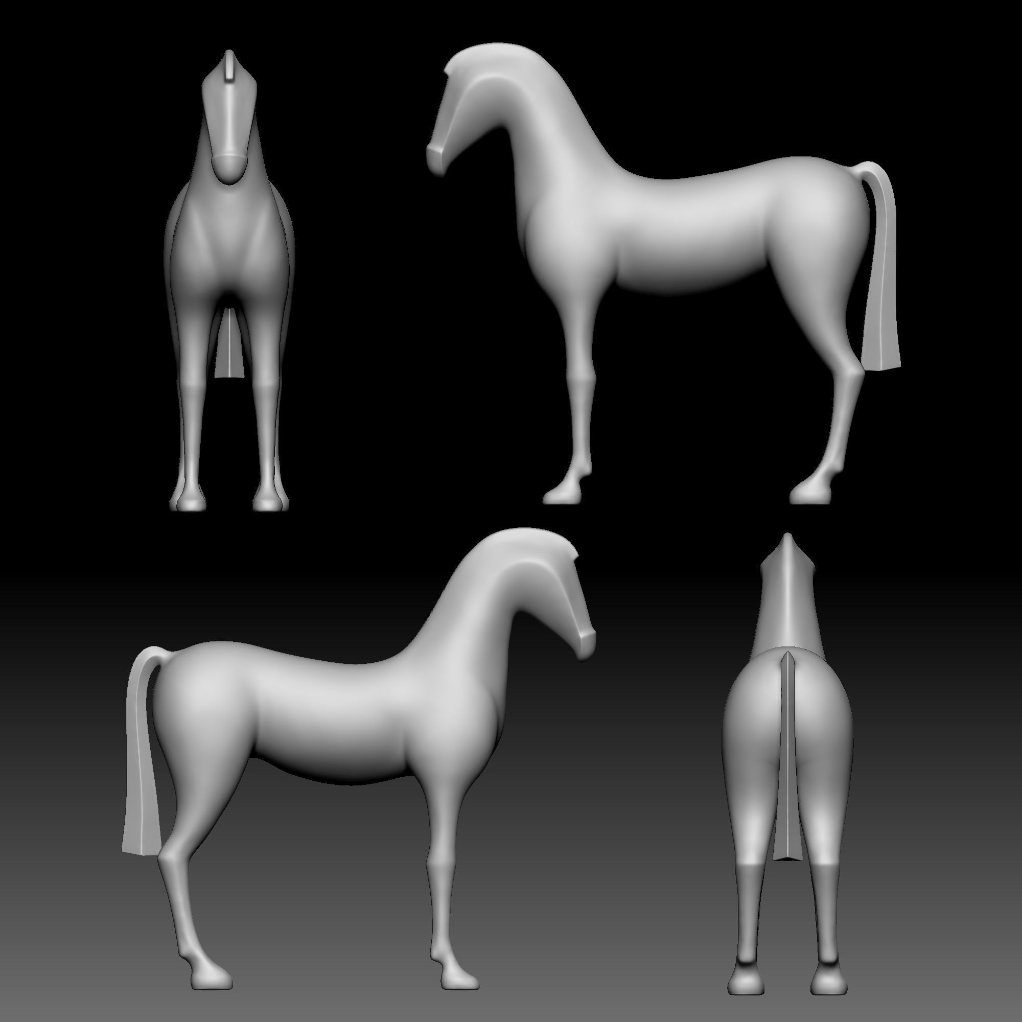 Horse 010 3D print model_1