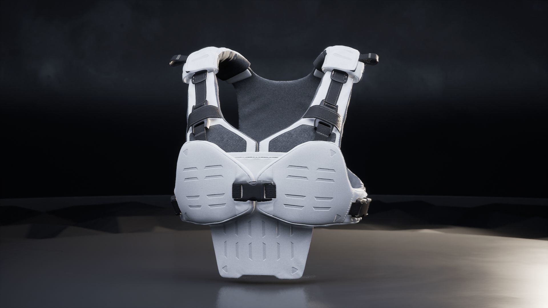 Military Vest Low-poly 3D model_1