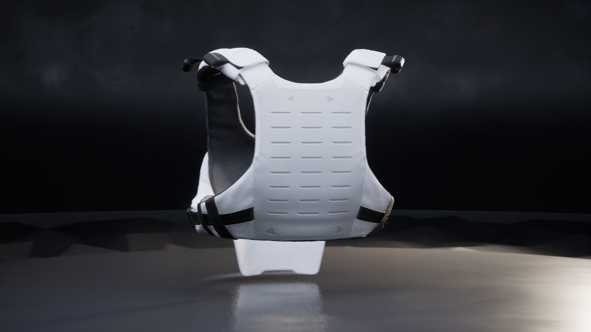 Military Vest Low-poly 3D model_5