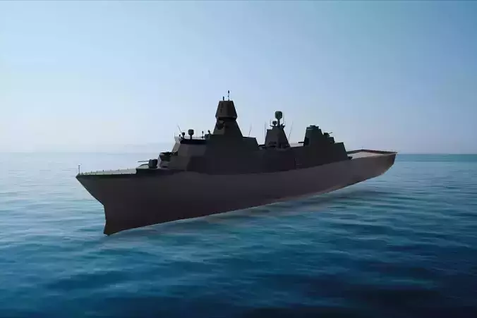 Iver Huitfeldt-class frigate 3D model