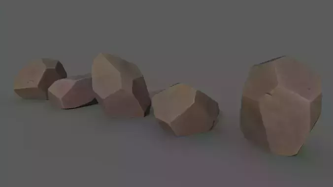 Low Poly Stones