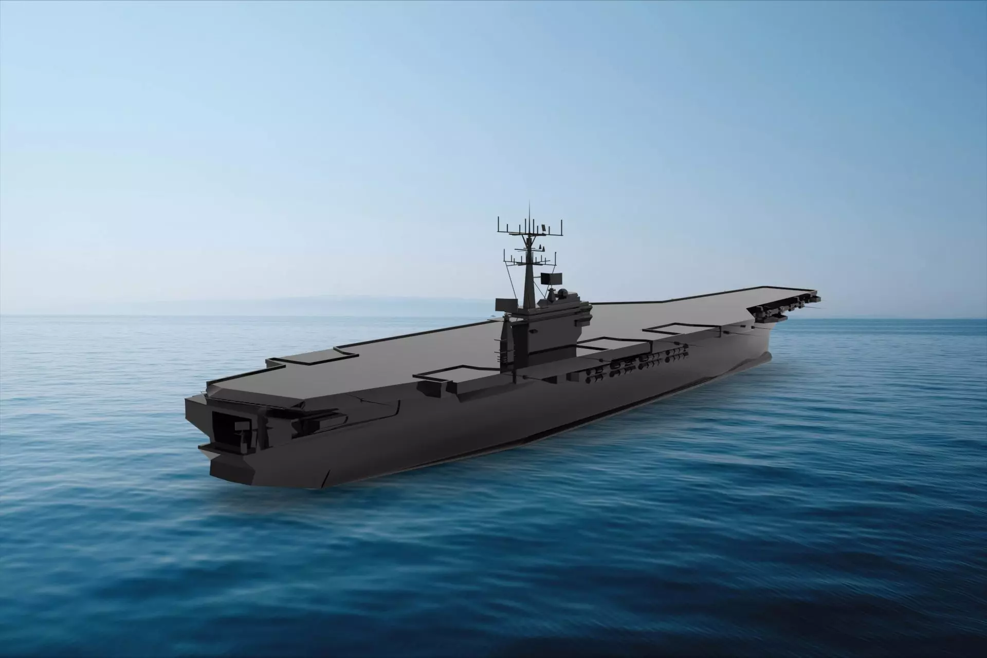 USS Nimitz aircraft carrier 3D model_0