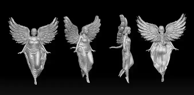 Angel Statue 3D Print Model