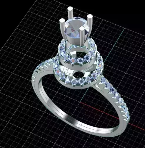 solitaire with center stone