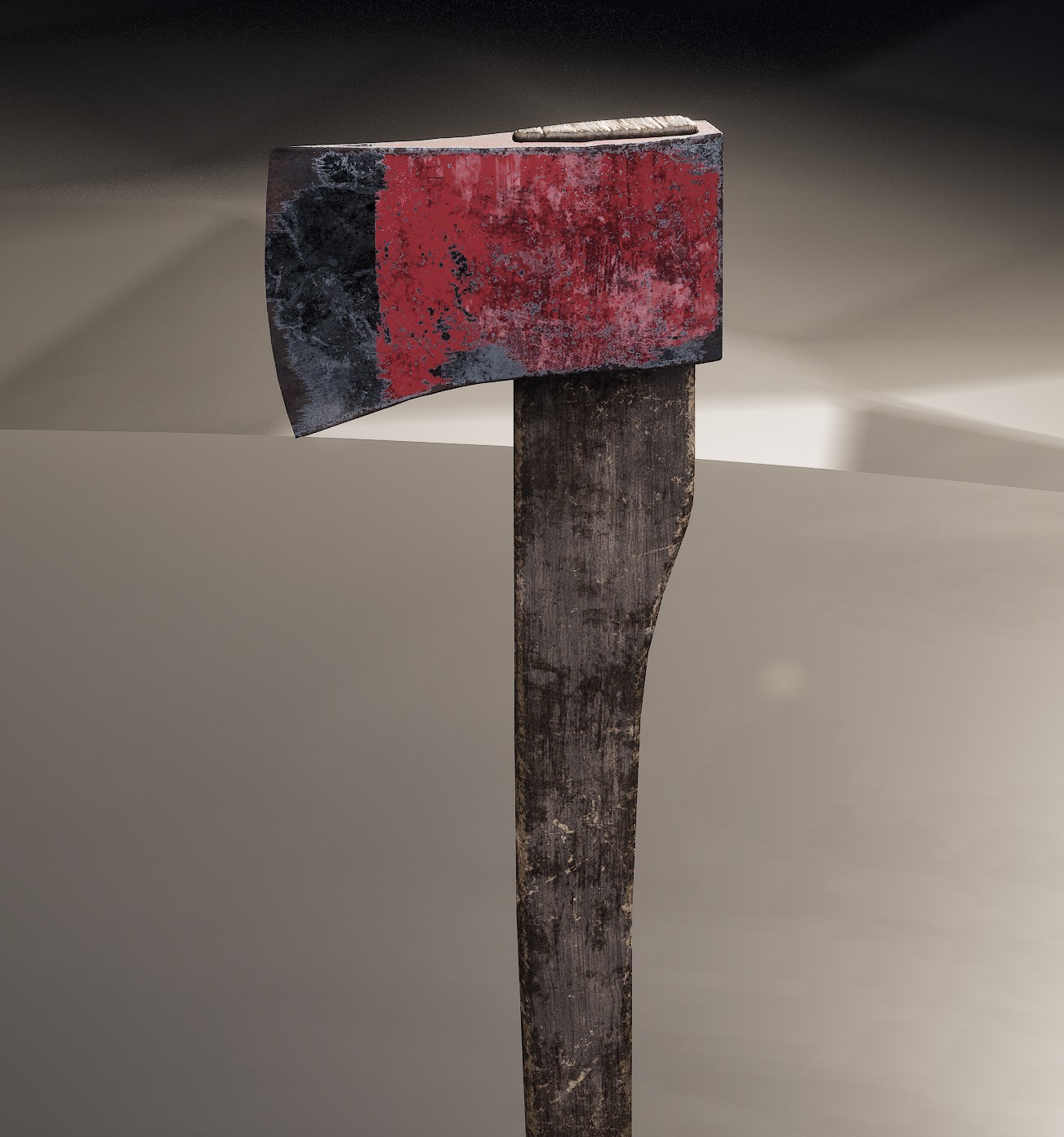 Battleship Powder Bag-Fire Axe-Gun Shell Low-poly 3D model_10