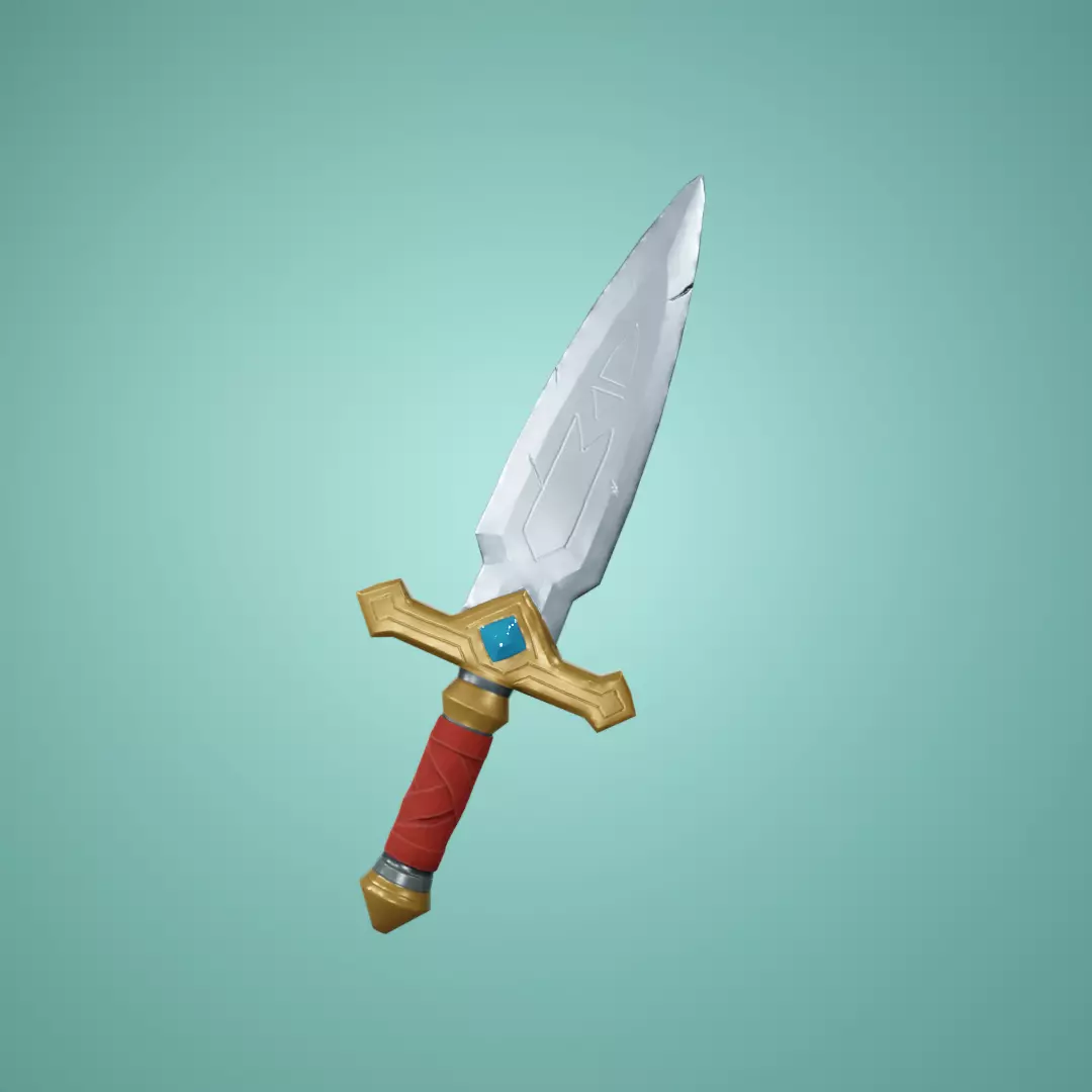 Stylized Knife - Game Ready Asset Low-poly 3D model_0