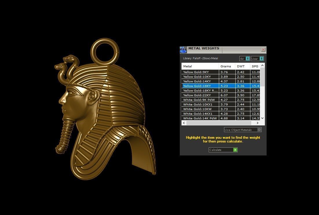 Pharaoh King Tut   3D print model_3