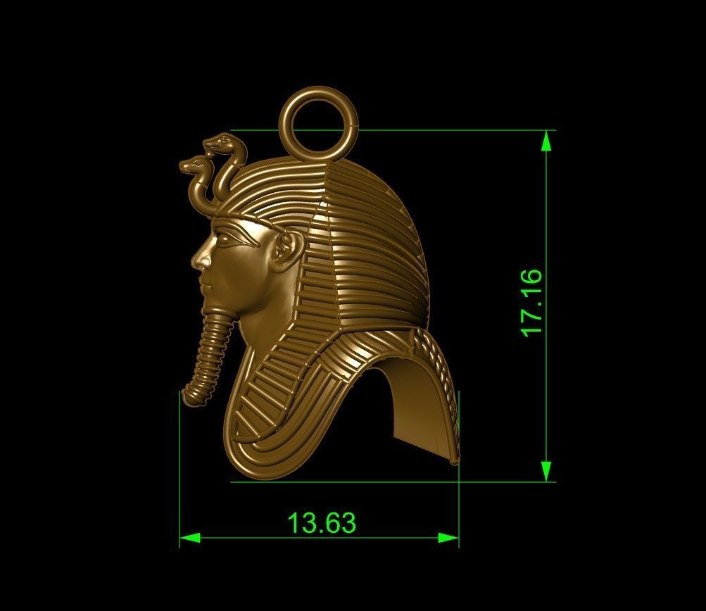 Pharaoh King Tut   3D print model_1