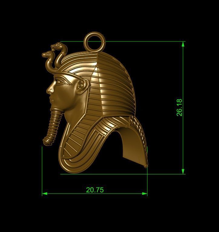 Pharaoh King Tut   3D print model_7
