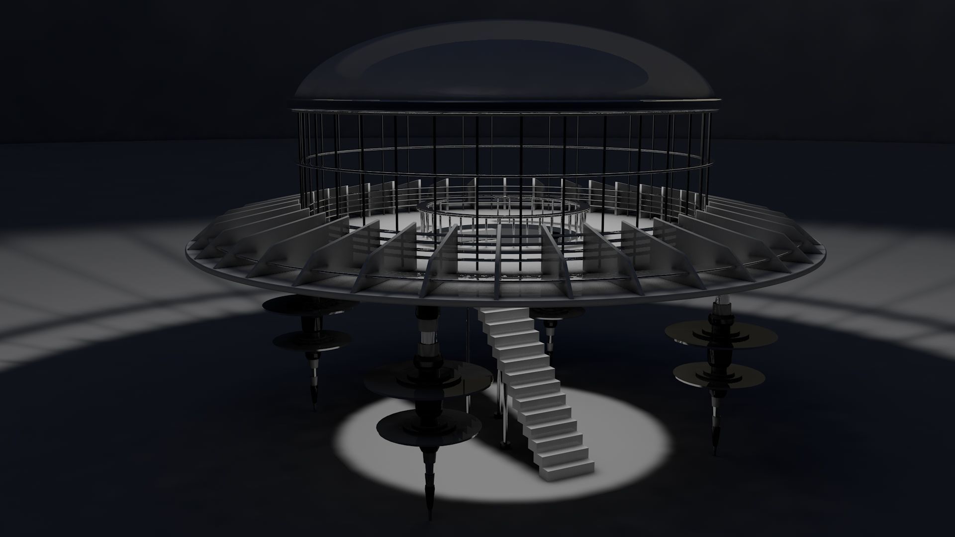 Sci Fi Observation Deck 2 Free 3D model_4