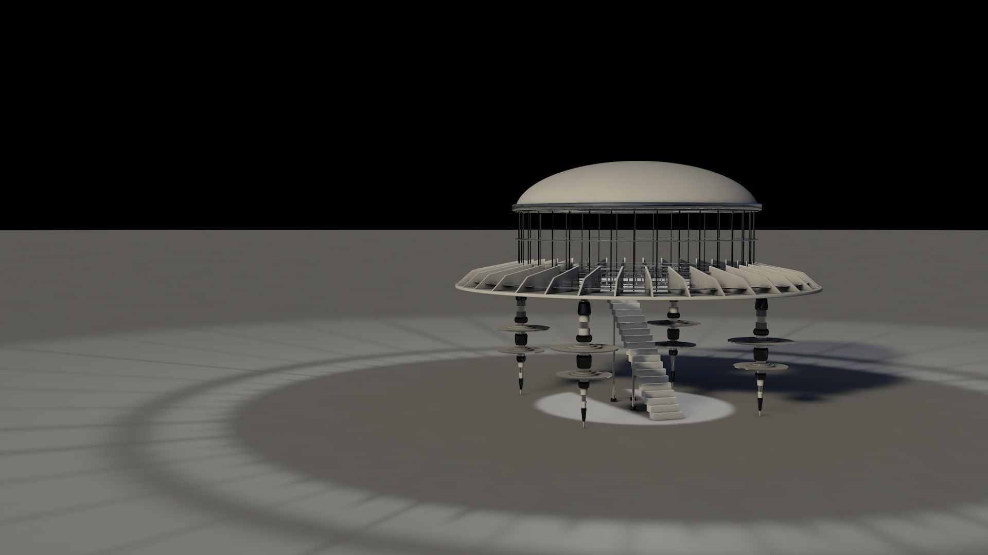 Sci Fi Observation Deck 2 Free 3D model_2