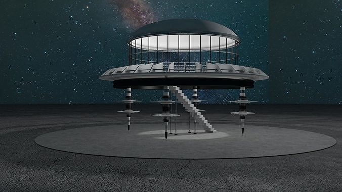 Sci Fi Observation Deck 2 Free 3D model