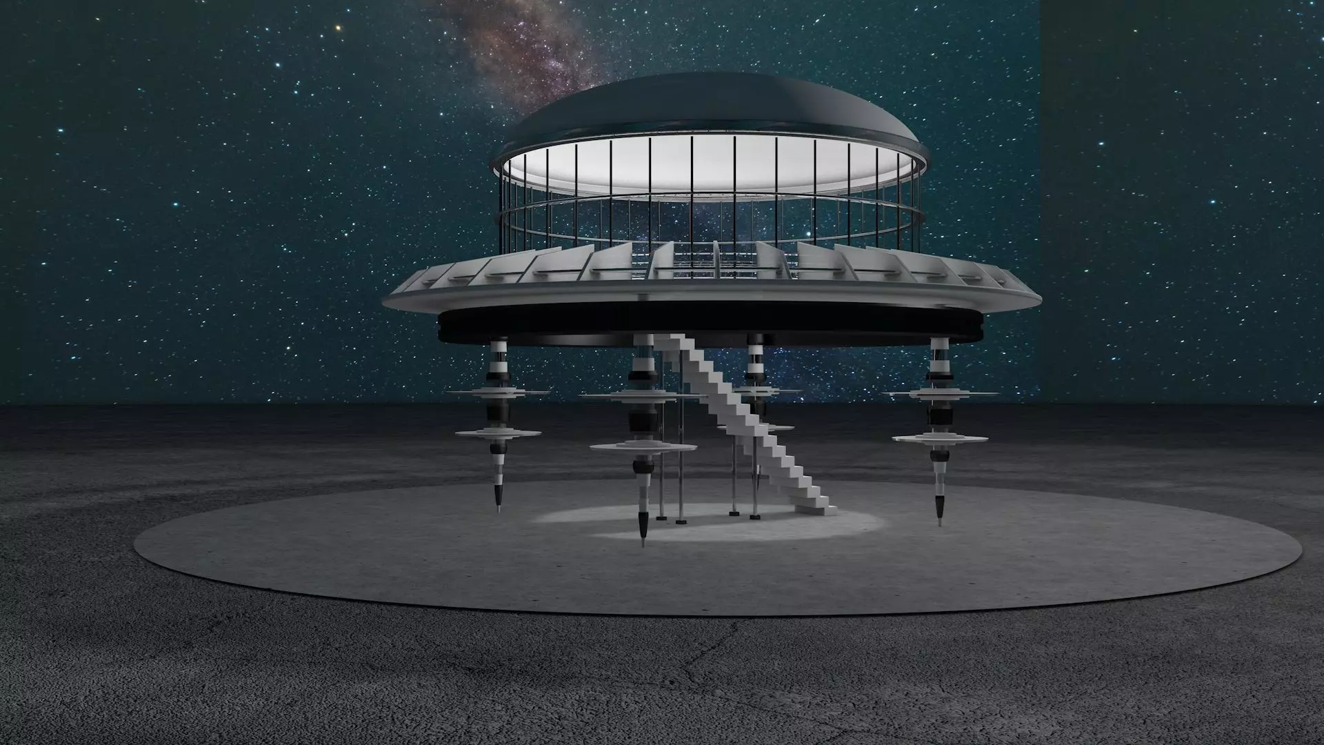Sci Fi Observation Deck 2 Free 3D model_0