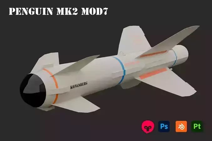 LowPoly Penguin MK2 MOD7 Missile