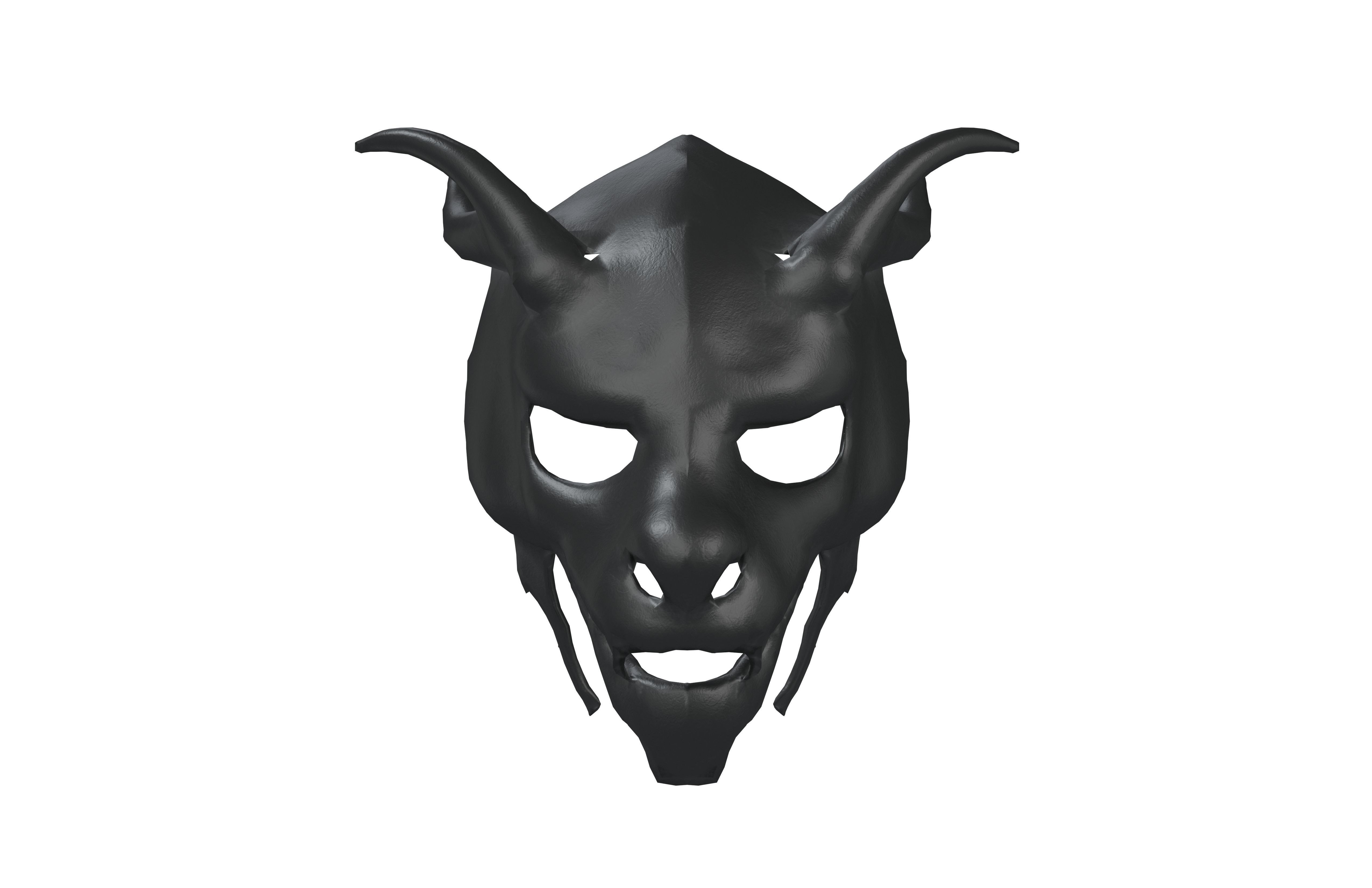 Oriental Dragon Mask v1 003 Low-poly 3D model_1