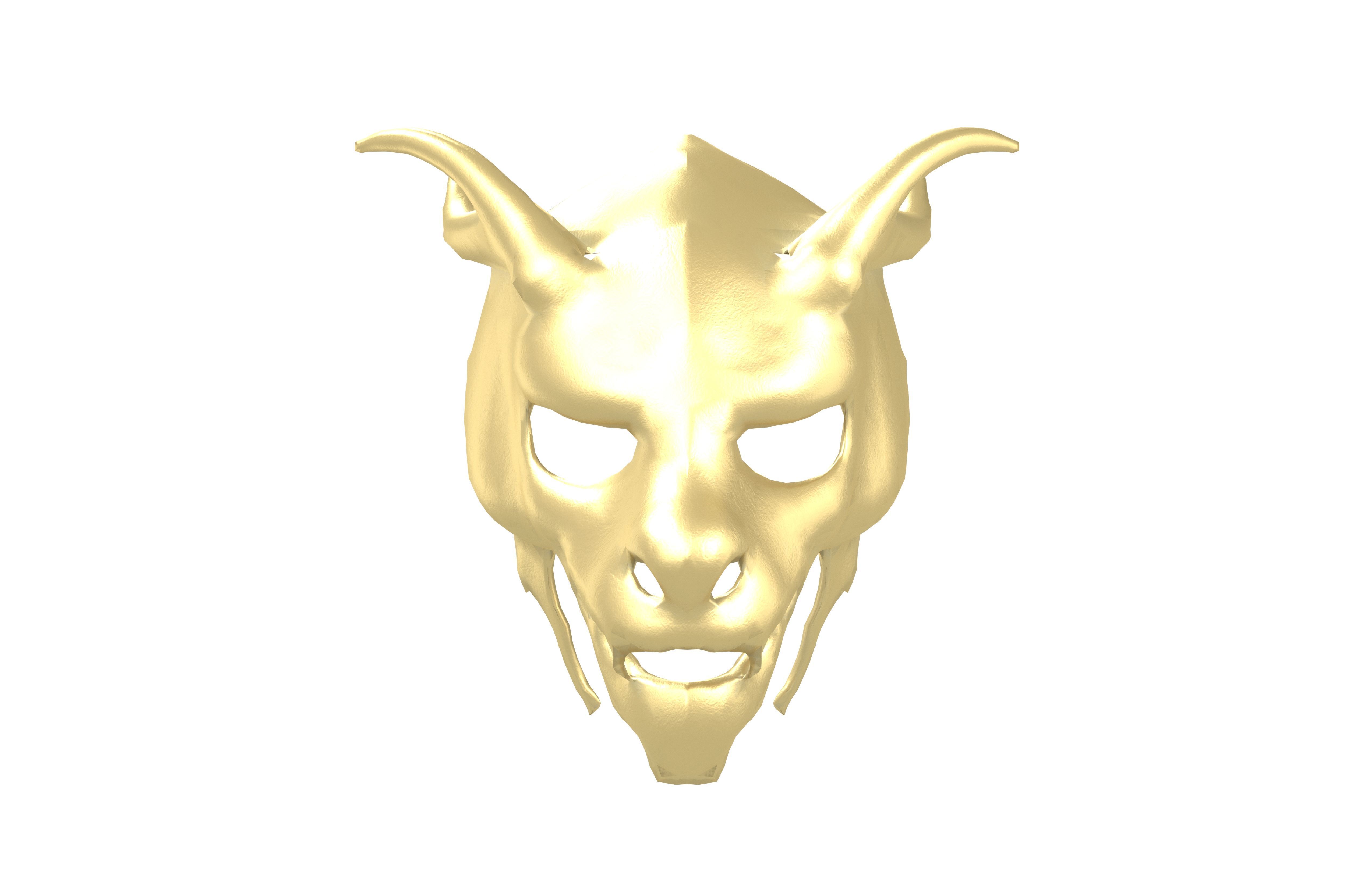Oriental Dragon Mask v1 004 Low-poly 3D model_2