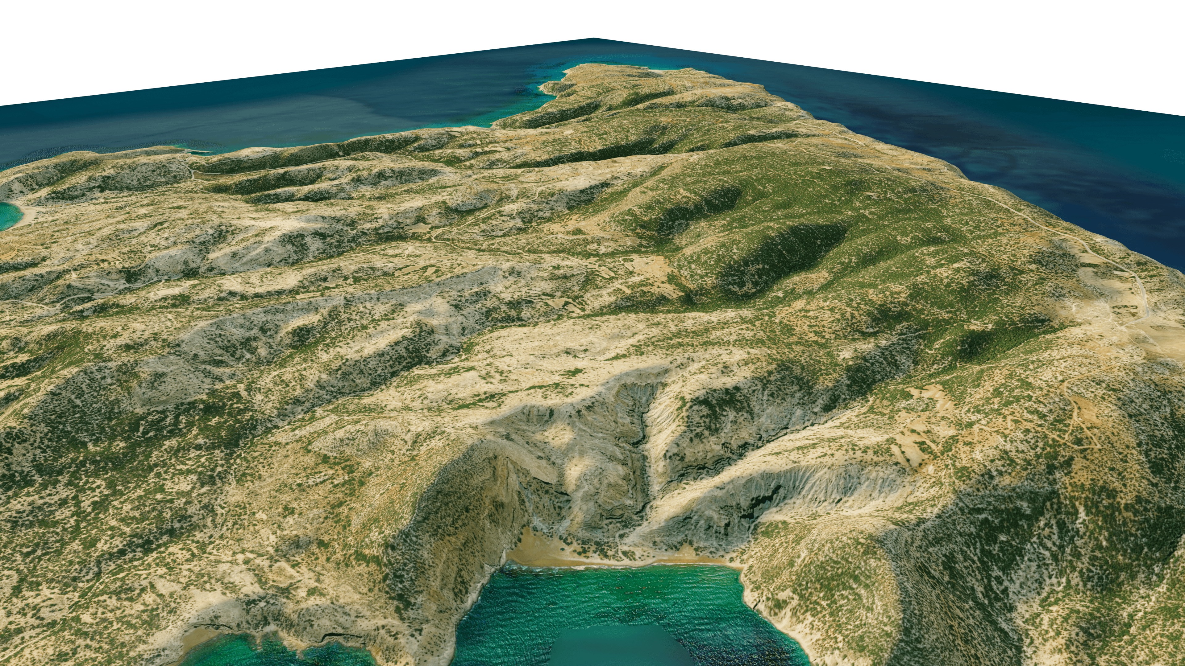 Gavdos island 3d model terrain 3D model_13