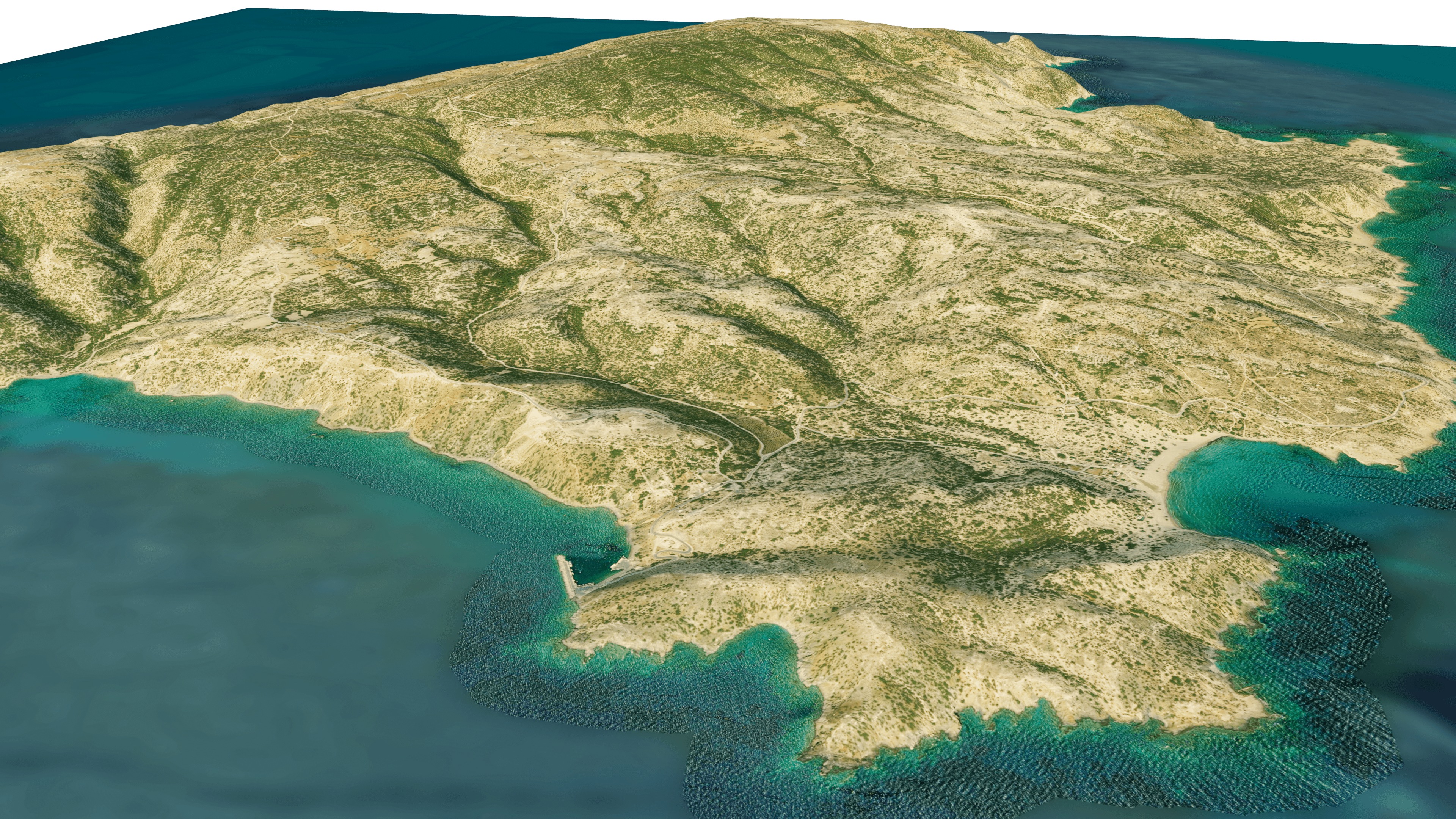 Gavdos island 3d model terrain 3D model_10