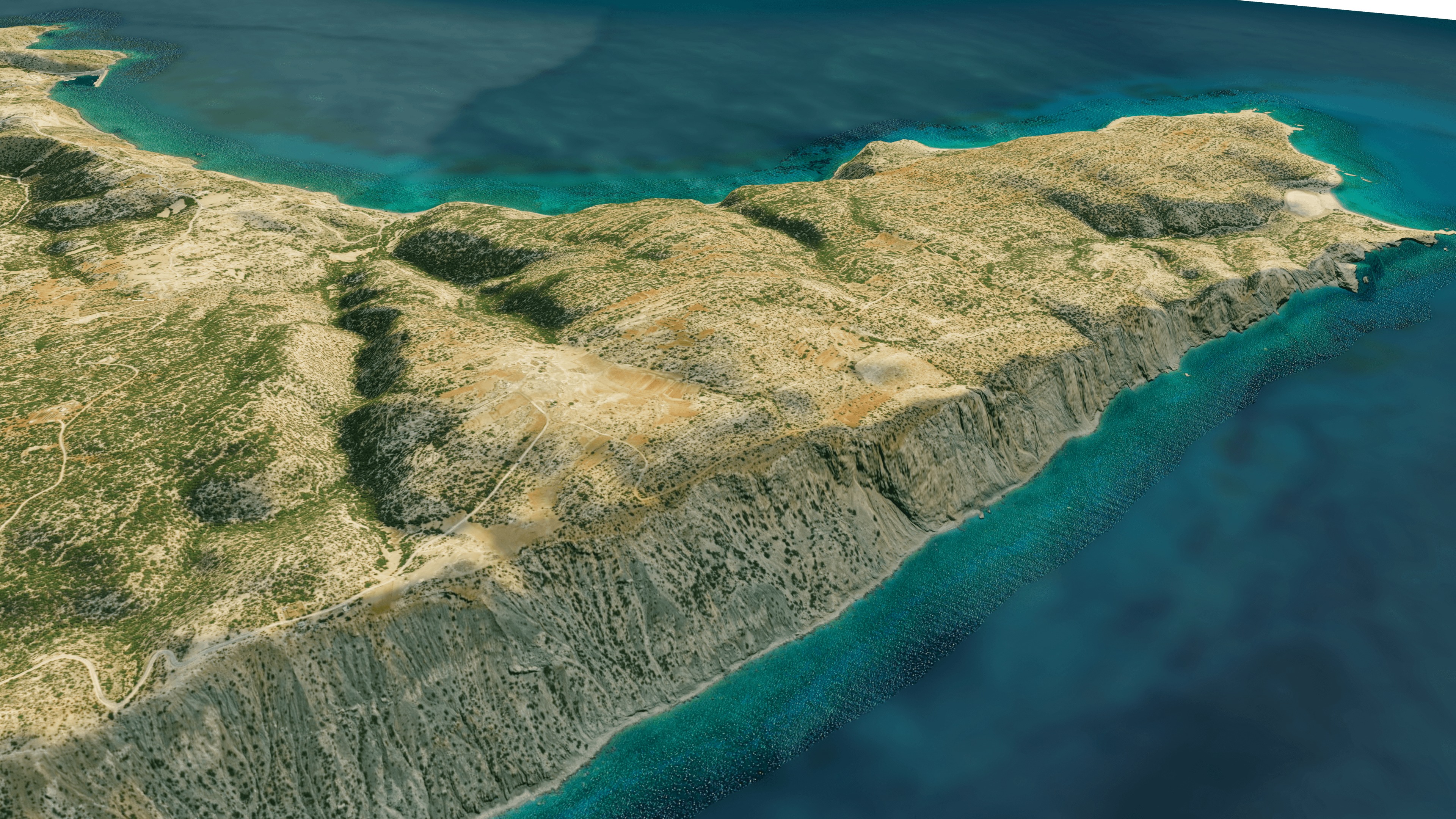 Gavdos island 3d model terrain 3D model_9