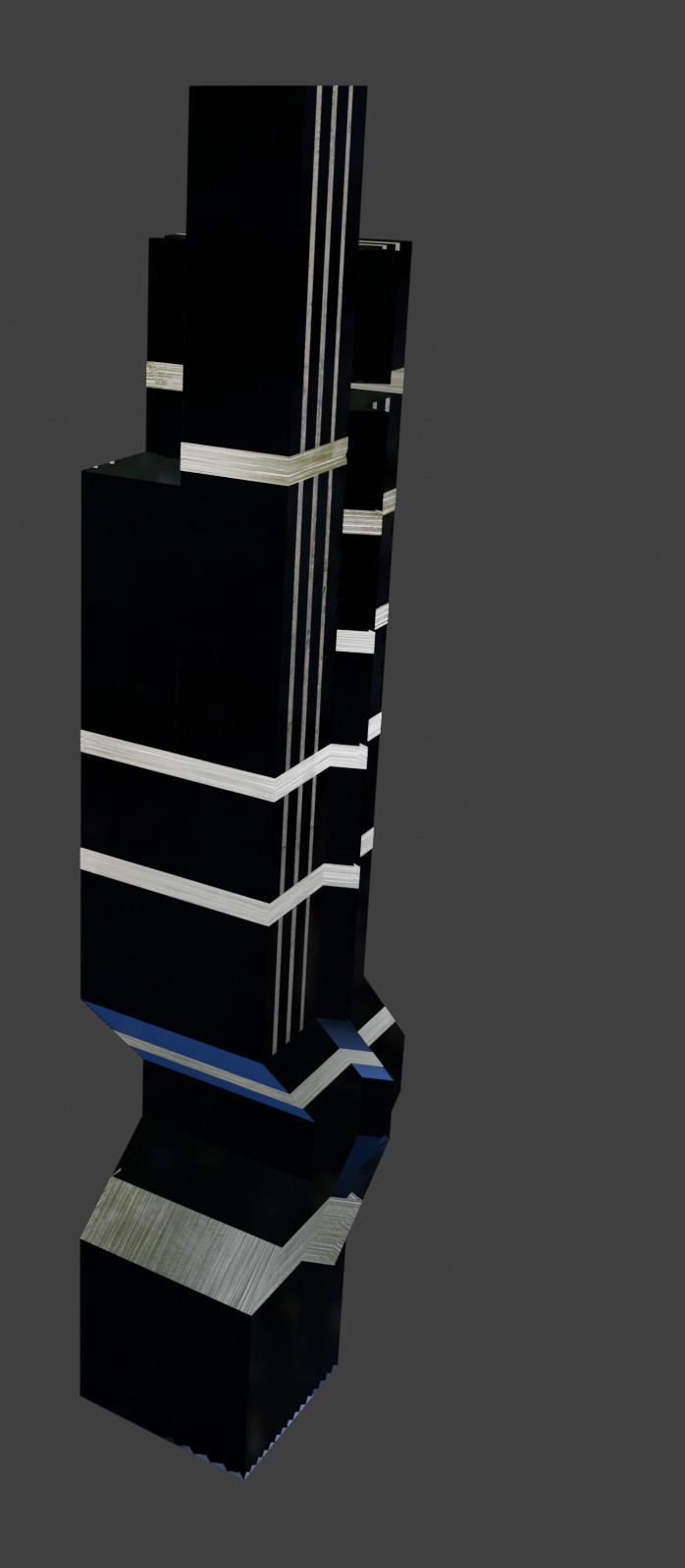 futuristic Skyscraper city skyline filler building standalone  3D model_3