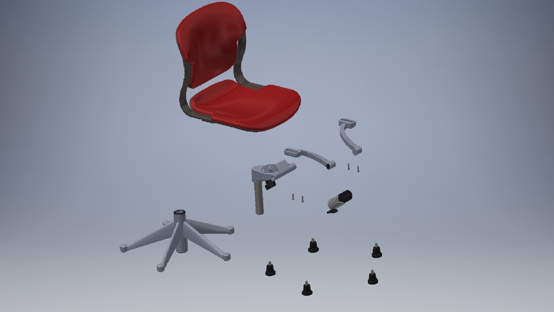 office chair 3D model 3D model_9