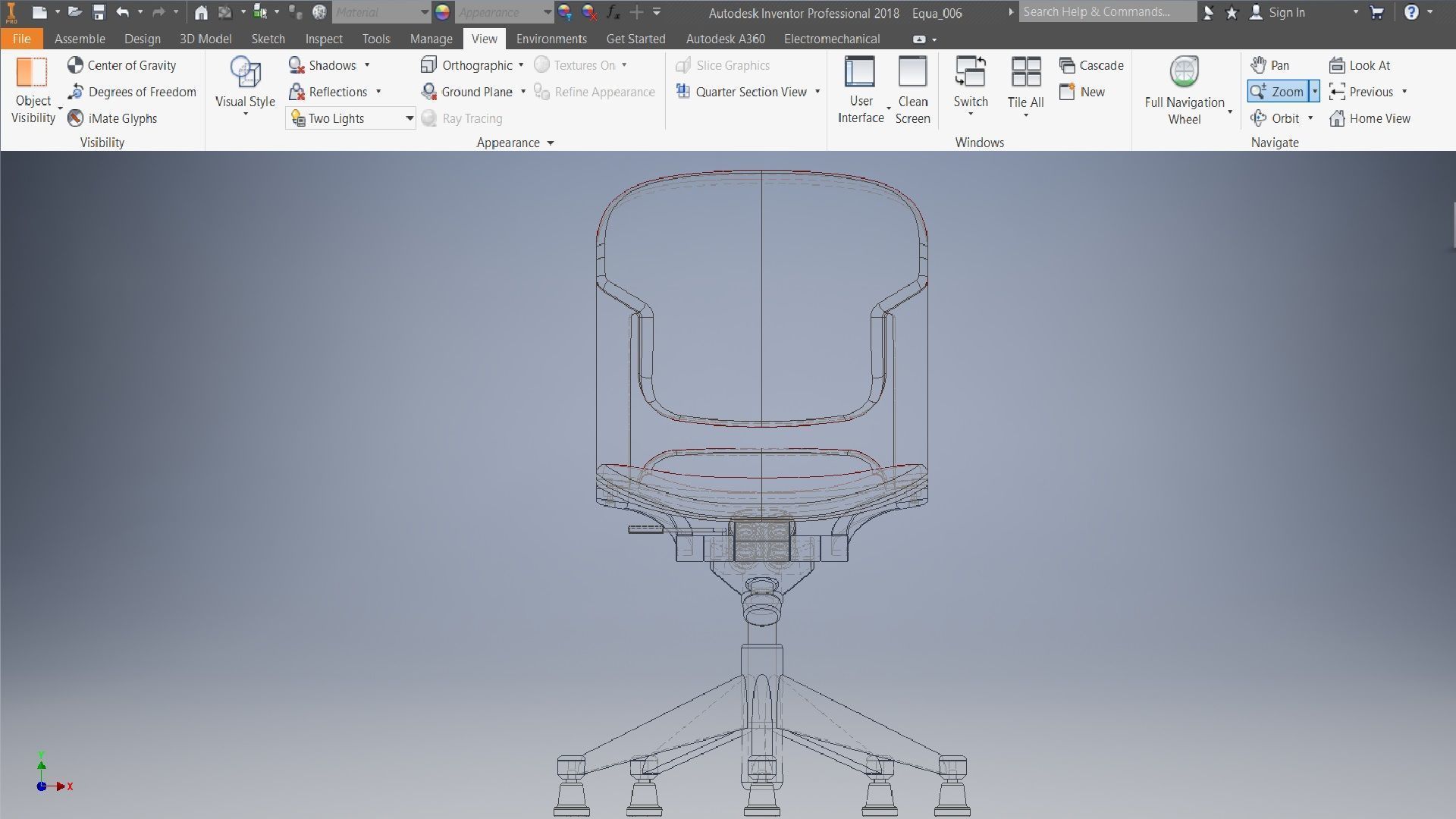 office chair 3D model 3D model_12