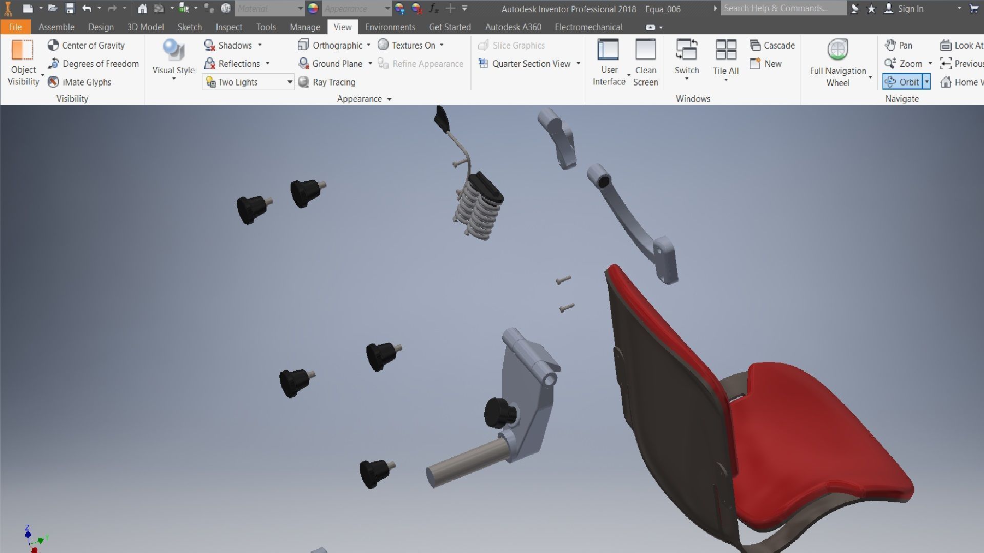 office chair 3D model 3D model_11