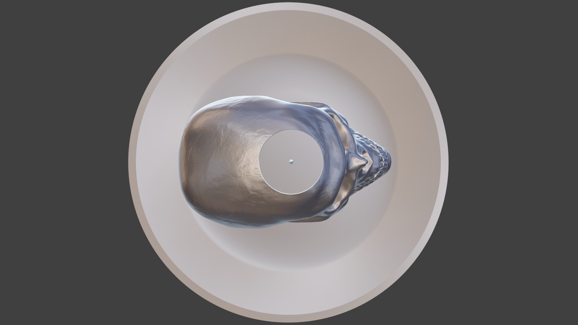 Skull Candle Holder 22mmCandle 3D model_2