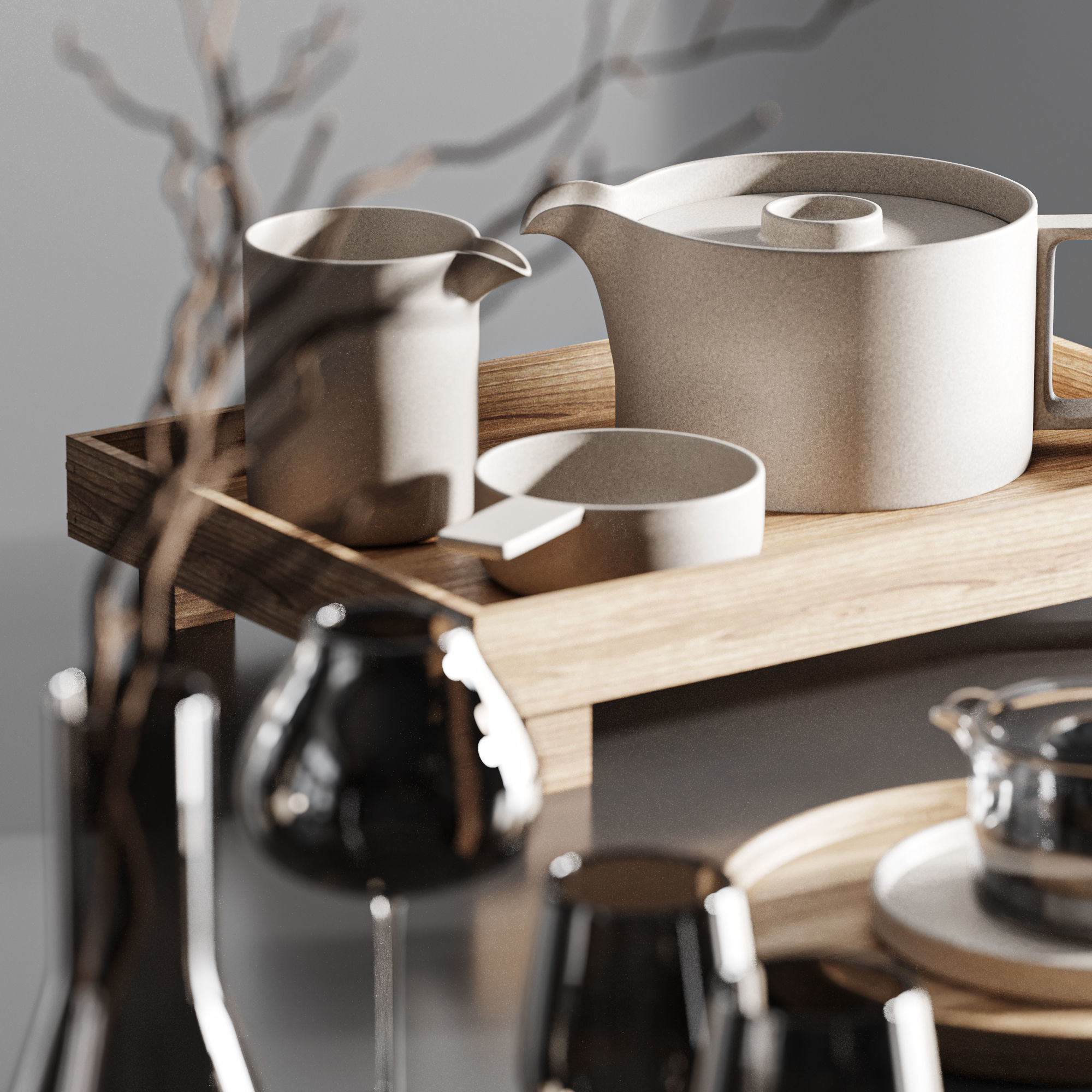 Tableware set02 3D model_2