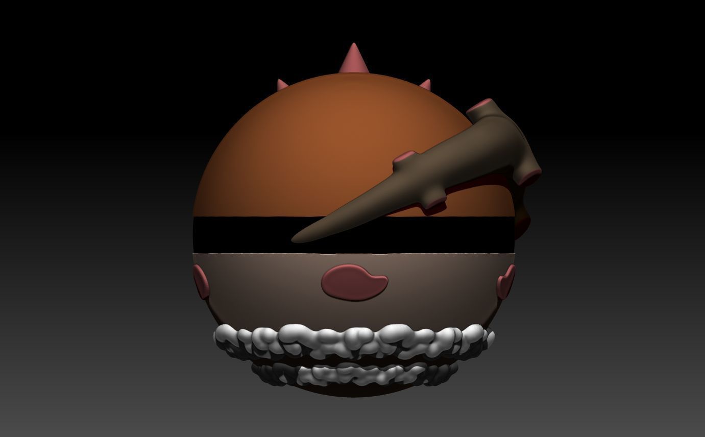 Landorus ball 3D print model_8