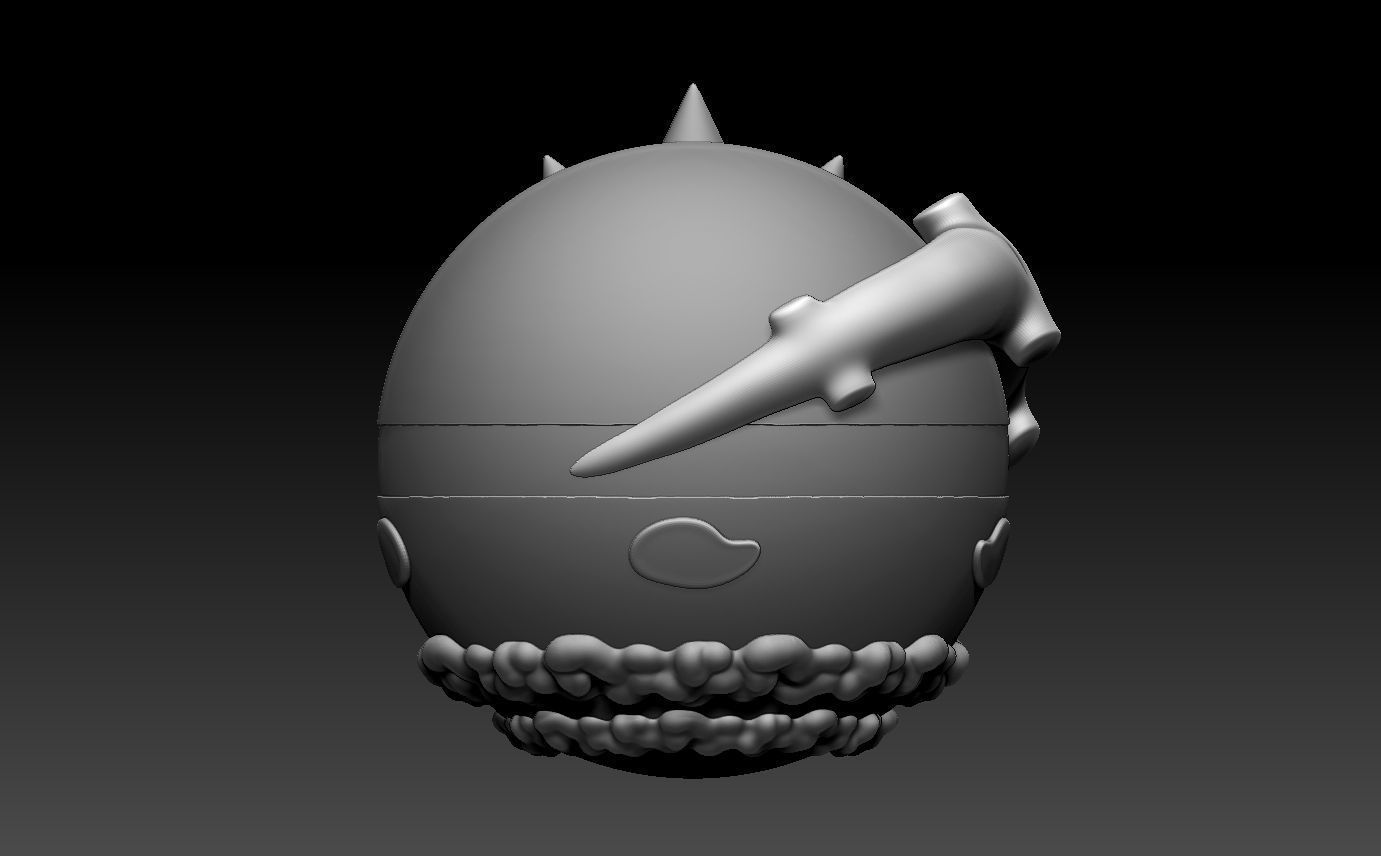 Landorus ball 3D print model_9